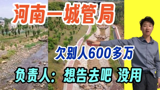 河南新安城管局 欠设计费600多万 负责人:告去吧我们是行政单位