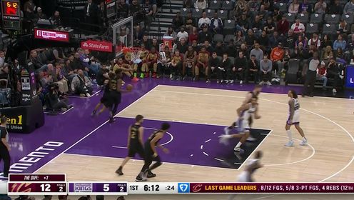 《NBA全场集锦》依靠个人能力强解 德罗赞顶着艾伦强势出手精准命中