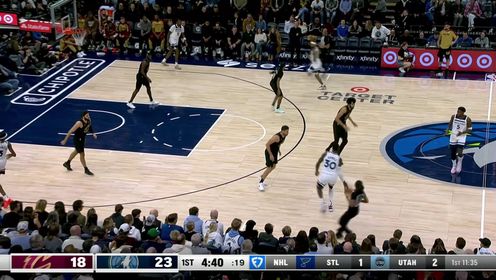 《NBA全场集锦》就是这么无解！爱德华兹弧顶梦幻脚步三分一箭穿心