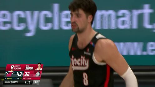 《NBA全场集锦》【回放】热火vs开拓者第2节英文原声回放