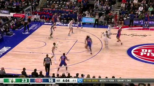 《NBA全场集锦》【回放】凯尔特人vs活塞第1节英文原声回放