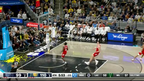 《NBA全场集锦》莫兰特极限上篮被断 马图林超远制导哈利伯顿双手暴扣