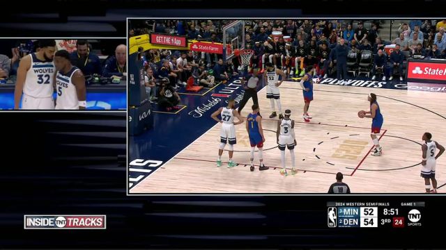 NBA季后赛：森林狼vs掘金第3节中文解说回放