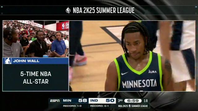NBA夏季联赛：森林狼vs步行者第3节英文原声回放
