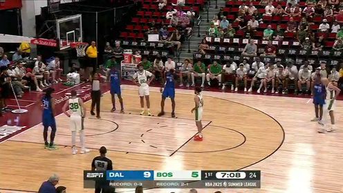 《波士顿凯尔特人》NBA夏季联赛：独行侠vs凯尔特人第1节英文原声回放