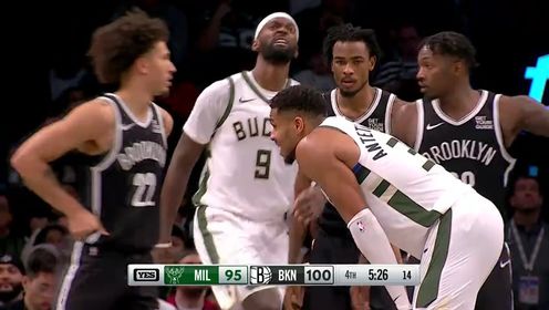 《布鲁克林篮网》【回放】NBA常规赛：雄鹿vs篮网第4节中文解说回放