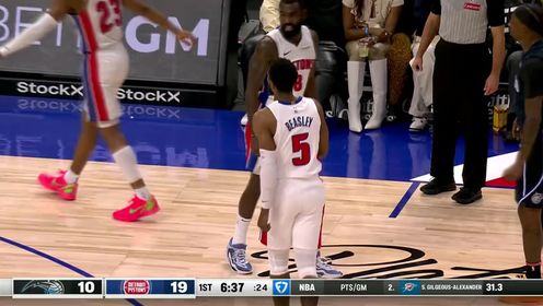 《NBA全场集锦》【回放】NBA常规赛：魔术vs活塞第1节英文原声回放