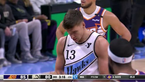 《NBA全场集锦》【回放】NBA常规赛：太阳vs老鹰第3节英文原声回放