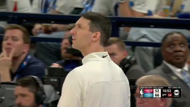 NBA季后赛：鹈鹕vs雷霆第3节中文解说回放
